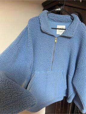 aerie Light Blue Pullover Top